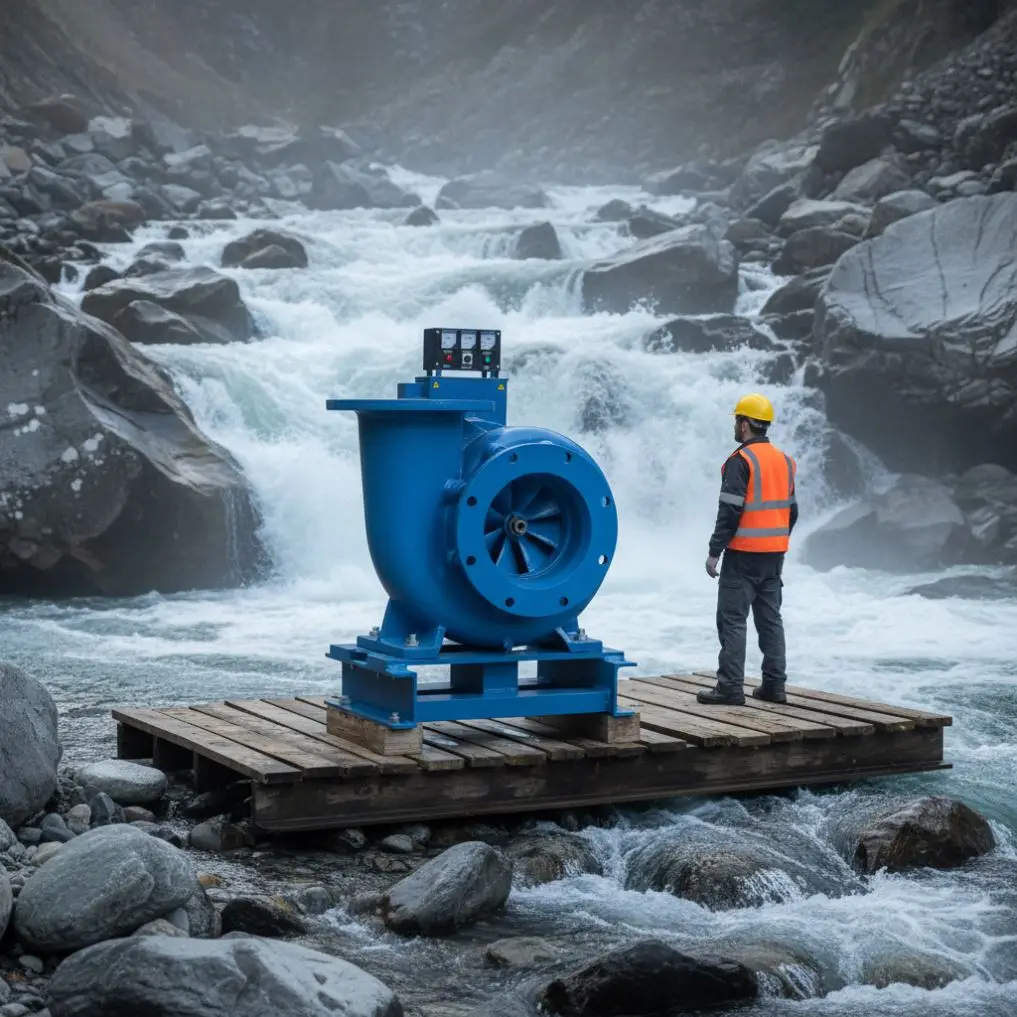 110KW small hydroelectric generator set hydrogenerator