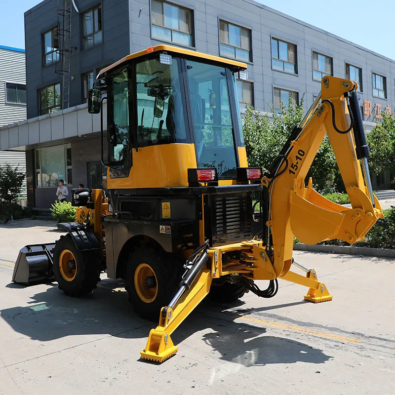 Customized Powerful Wheel Loader Four Wheel Drive System With Differential Lock to Superior Mud Terrain Traction Retroexcavadora