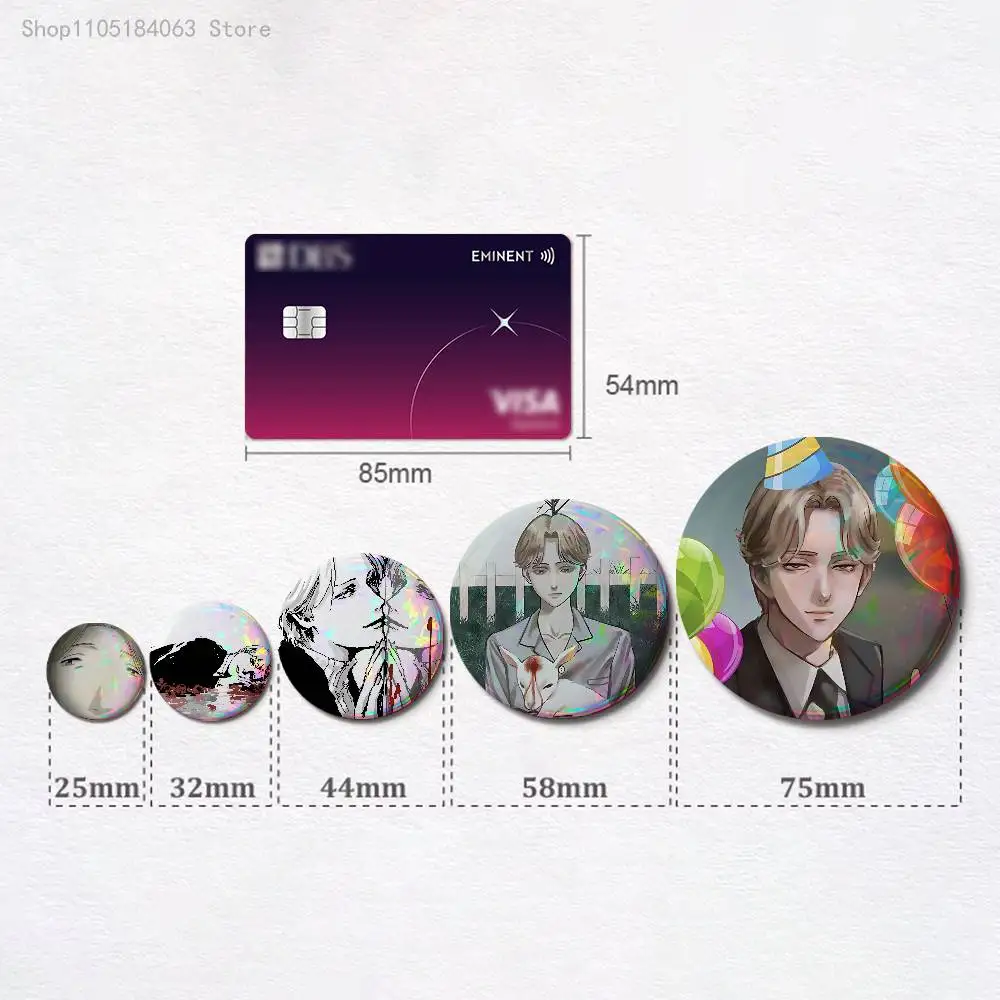 Johan Liebert M-Monster Badges Button Round Creative Pin Brooch Badge Bag Decor Accessories Fans Collect Friends Gifts