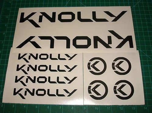 

For 10x Knolly Decals Sticker MTB DH Bike Freeride Podium Chilcotin Endorphin Delirium Car Styling