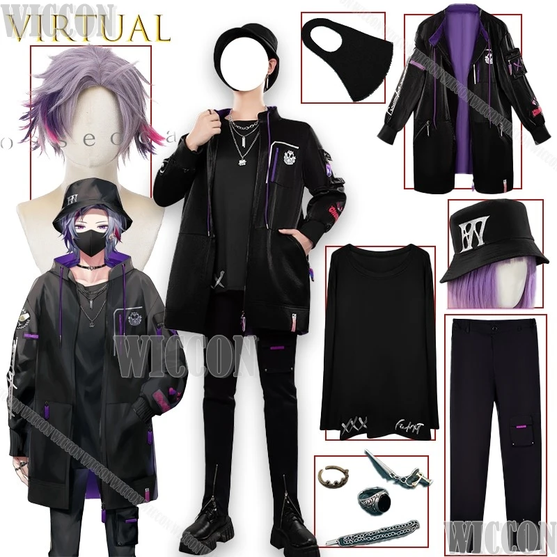 الظاهري Nijisanji Minase Soku الزي الجديد تأثيري الملابس أنيمي نمط الملابس هالوين زي Disfraz Mujer كوميك كون الزي كوس