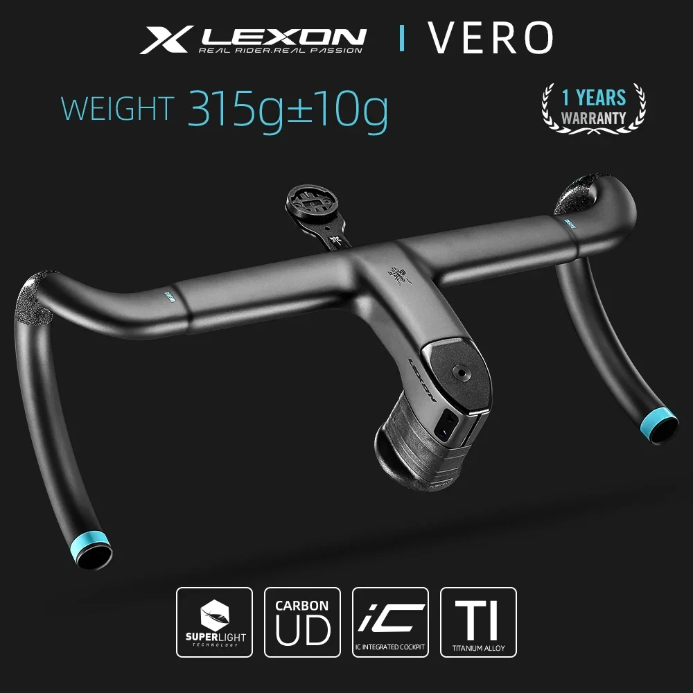 LEXON VERO Vollcarbon-Rennradlenker mit Interner Kabelführung Ultraleichter Fahrrad-Rennlenker Radsport-Zubehör