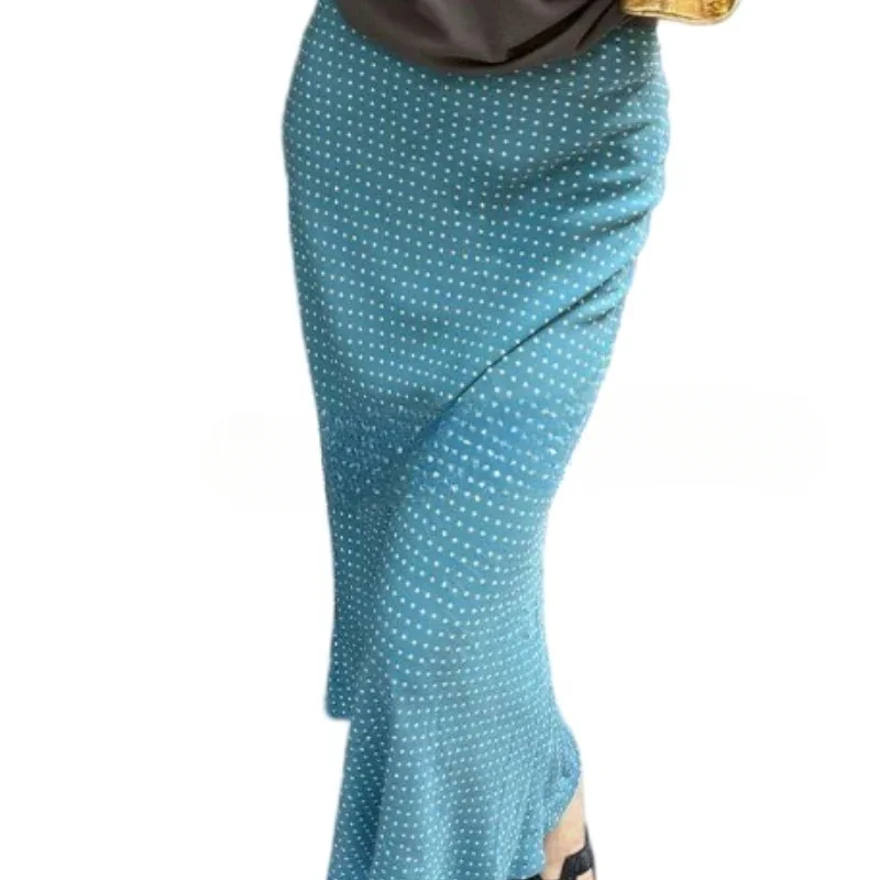 Robe française taille haute pour femme, tempérament rétro, point de vague, simple, douce, commconsul2025