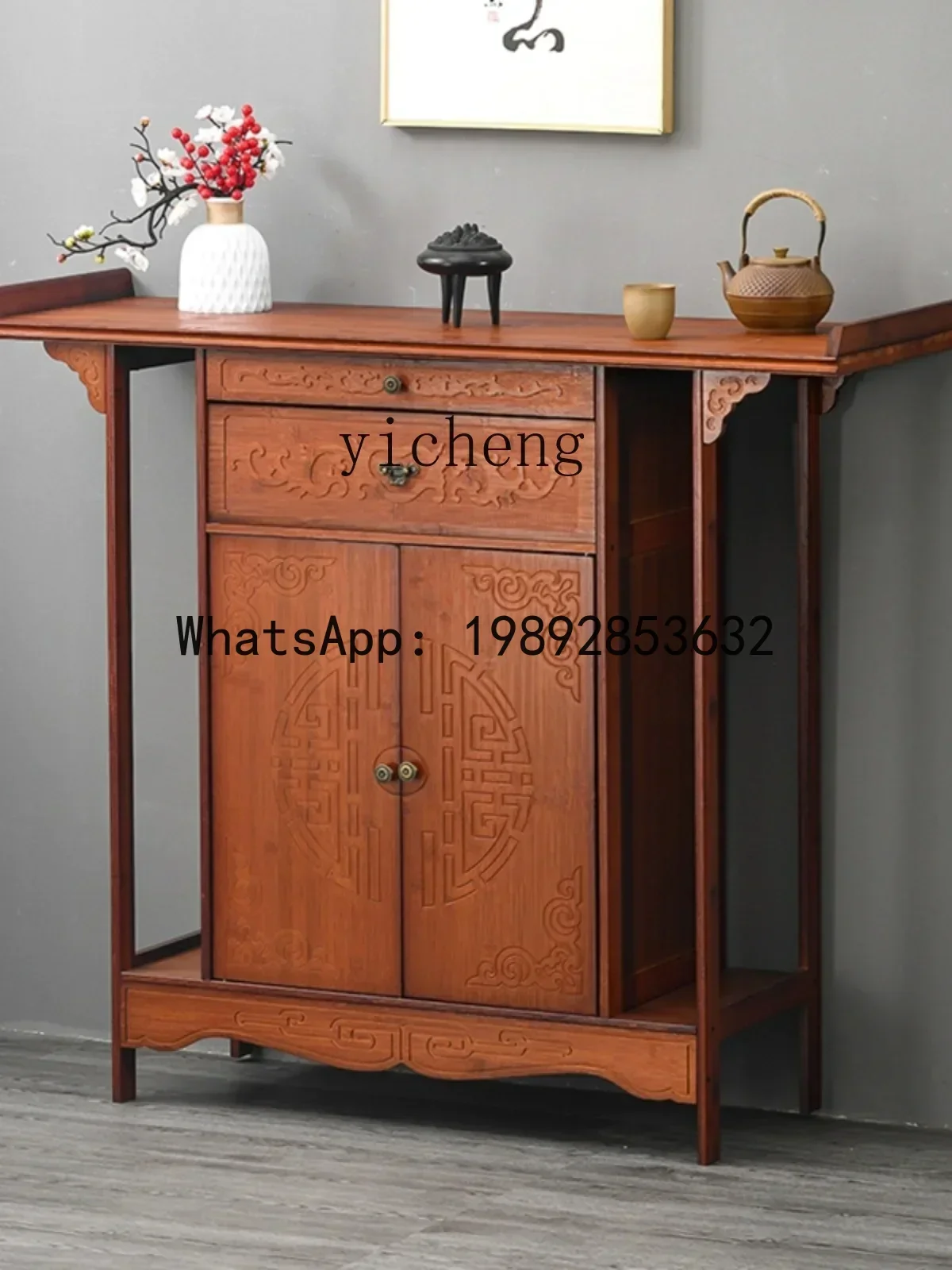 b18 Altar God of Wealth Display Cabinet Altar Buddha Shrine Home Modern Style Clothes Closet