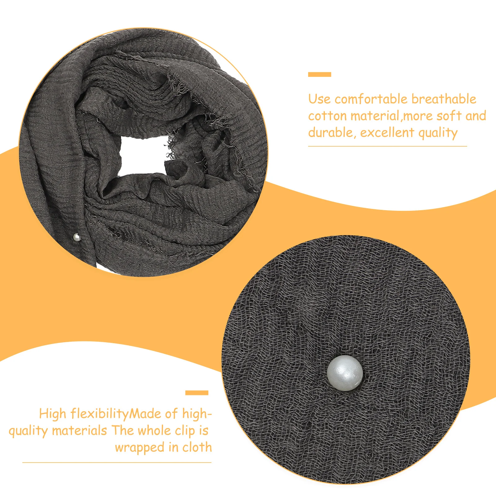 

Pearl Accessories Headscarf Women's Scarves Shawl Wrap Comfortable Cotton Lightweight