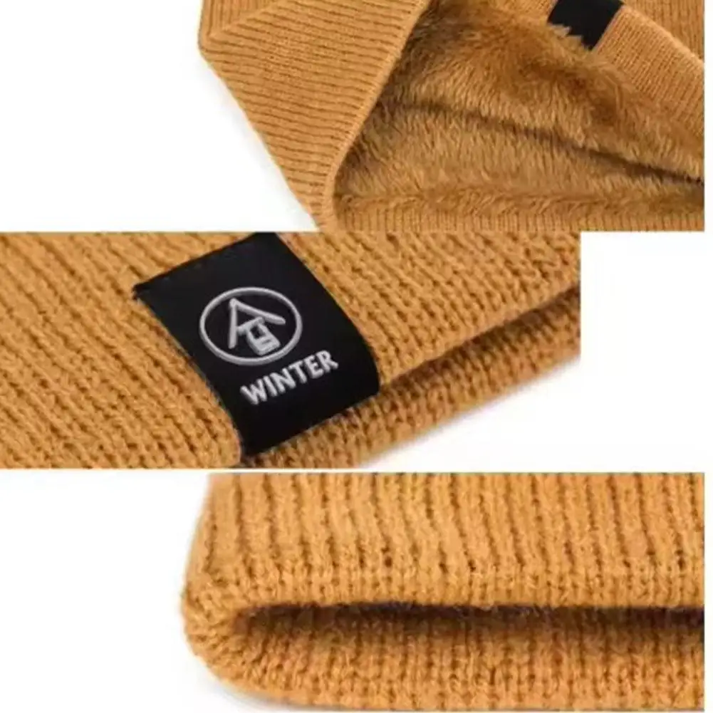 الصلبة الشتاء أفخم الخمار الصوفية الحياكة للنساء الصوف الدائري باندانا وشاح الرقبة أدفأ برتقالي سميكة الكشمير عقال قناع للتزلج