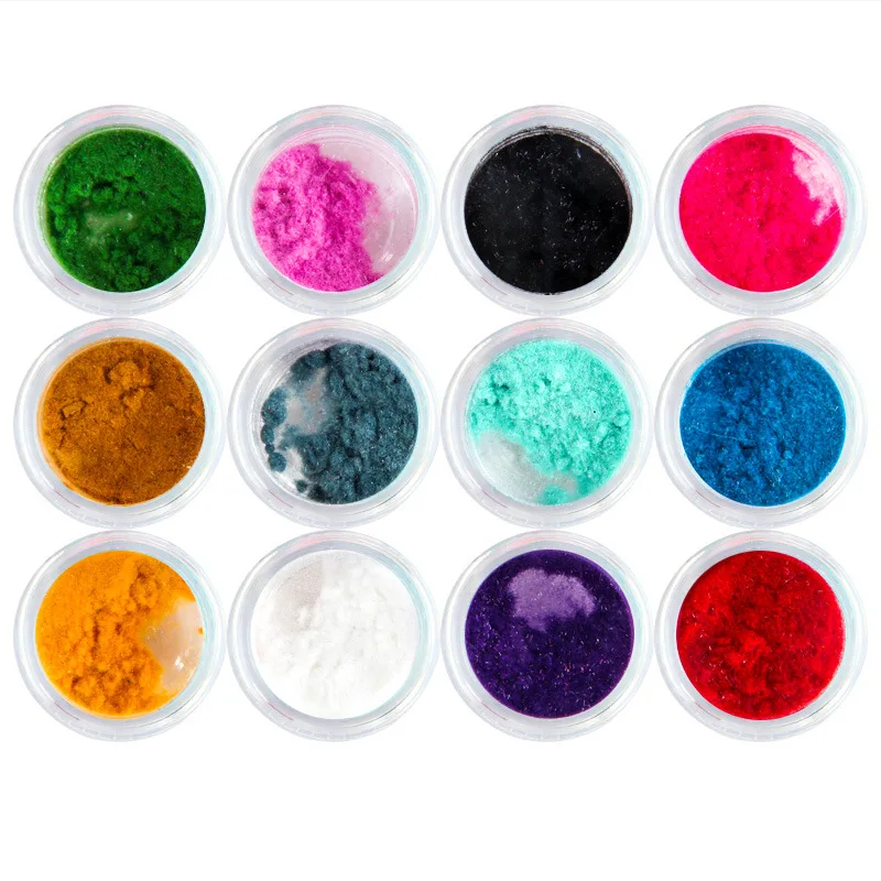 12 Colors Velvet Nail Art Glitter Fuzzy Flocking Velvet Winter Plush DIY Nail Decorations Pigment Powder UV Gel Decor Manicure