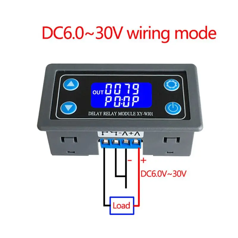 XY-WJ01 Delay Module With Digital LED Dual Display Cycle Timing Circuit Sw