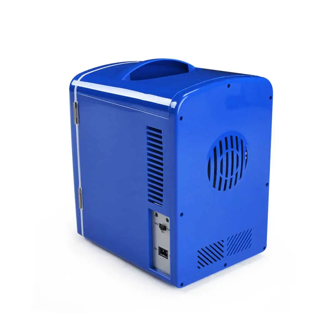 4L ثلاجة السيارة المحمولة باب واحد ثلاجة صغيرة الاستخدام المزدوج غرفة المنزلية الثلاجة