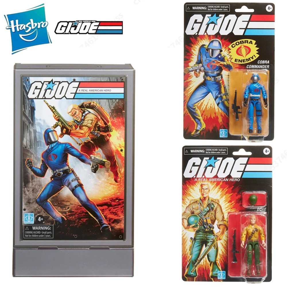 

Hasbro G.I. Joe GI JOE Classified Series Retro Duke Vs. Cobra Commander 3.75 Action Figure Model Toy Collection Gift