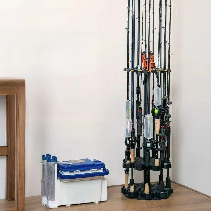 釣り道具ディスプレイスタンドロッドホルダーポータブル格納式三脚スタンド川釣り用ルアーロッドハンドロッド収納ラック