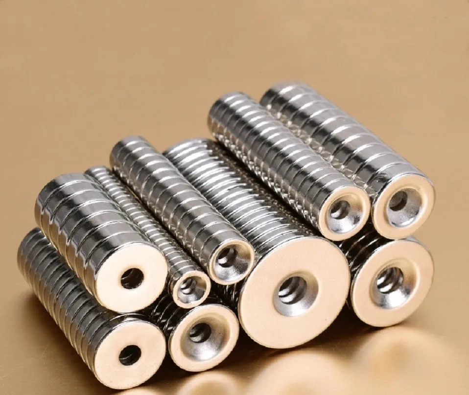 

Holes Round Ring Strong Magnet Rare Earth Neodymium Powerful Magnet Countersunk Ring