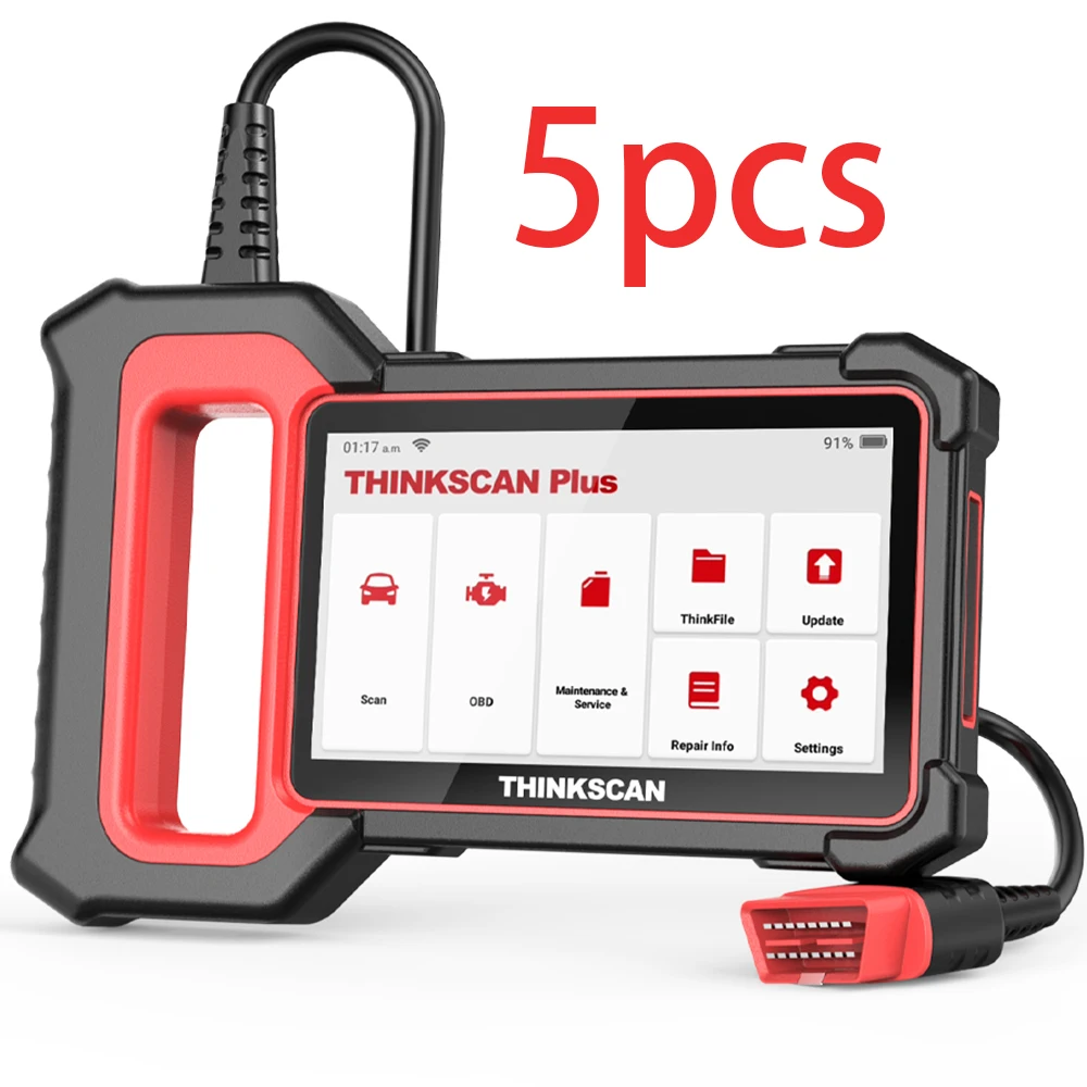 5pcs THINKCAR Thinkscan Plus S7 OBD2 Diagnostic Tools Transmission/ABS/SRS Diagnosis Code Reader Automotive Scanner