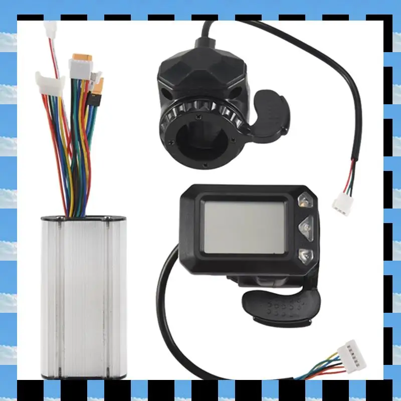 

ABME Controller Brake LCD Display 24V 250W Electric Scooter Controller Brushless Motor Electric Bicycle Accessory Set