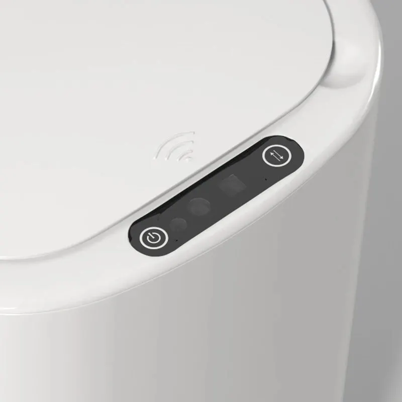 Smart Sensing Trash Can Automatic White Trash Can Kitchen Bathroom Waterproof 12L Electric Trash Can image 4