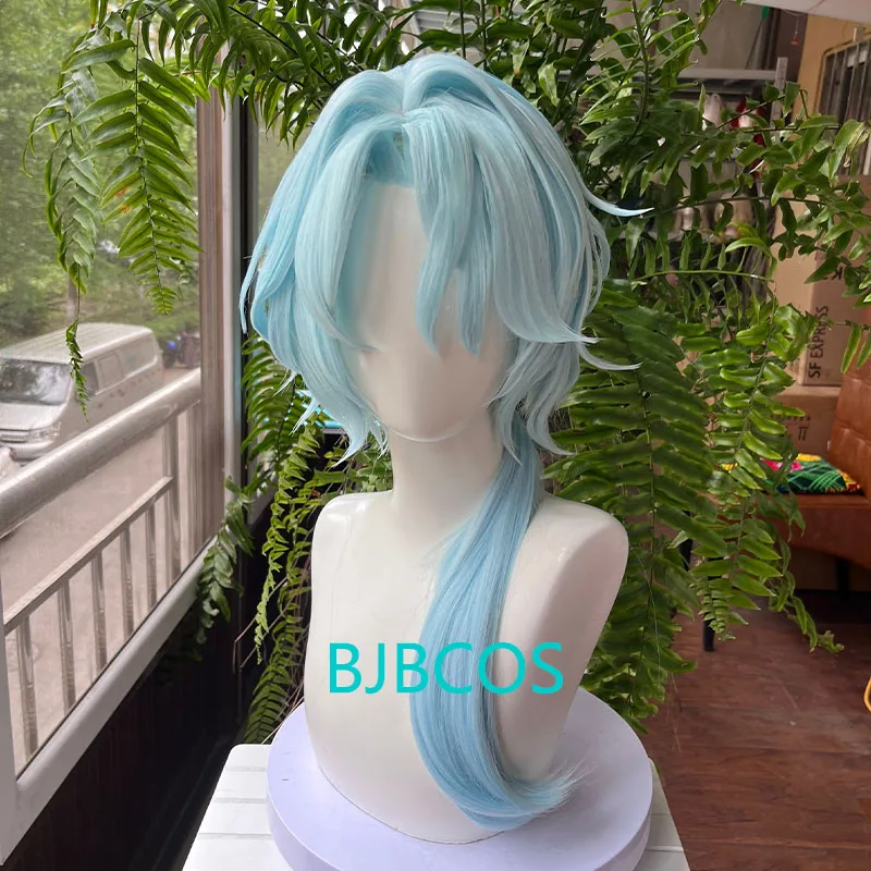 

[Styled] Misha Cosplay Wig 70cm Long Light Blue Wig Cosplay Anime Cosplay Wigs Heat Resistant Synthetic Hair