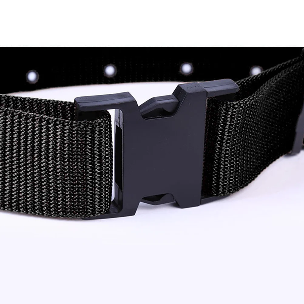 Man Casual Belt Black Canvas Adjustable Outdoor Waistband Men Armed Web Belt Durable Quick Release