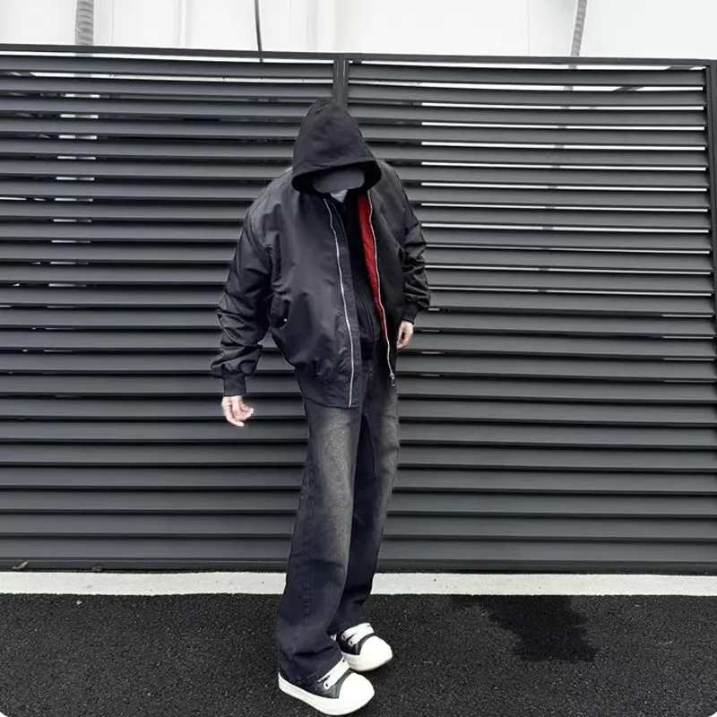 

Men's ort American Sle Baseball Jaet Bomber Coat Spring Autumn Cleanfit Pilot H9 Harlington Jaet Casual Loose Fit