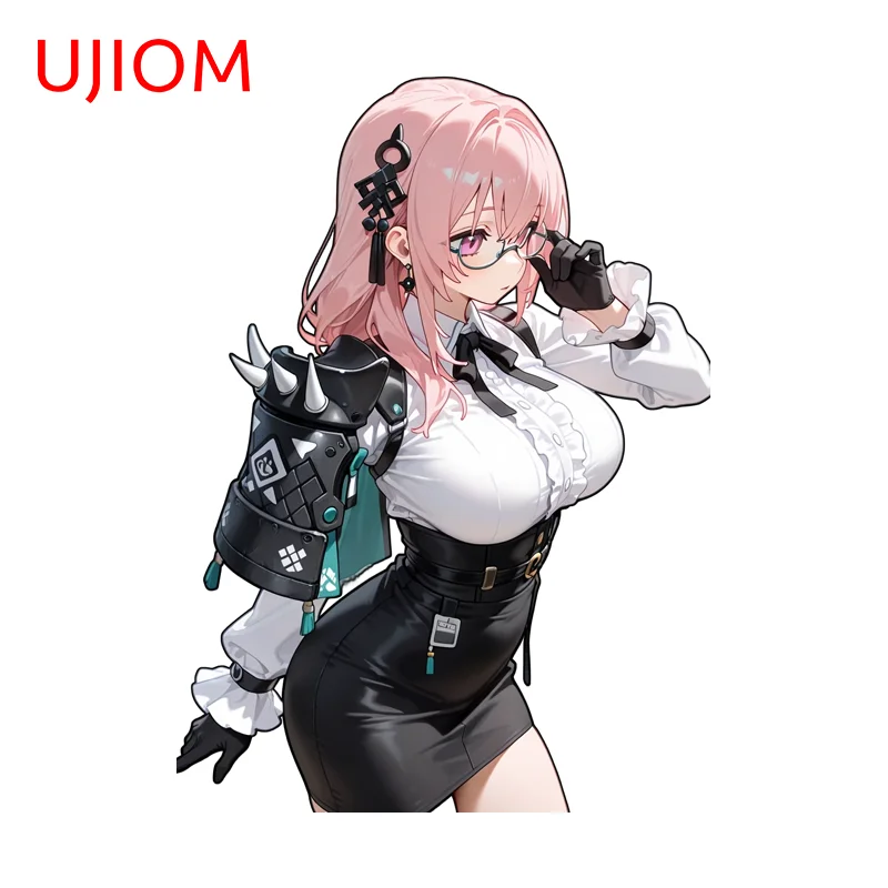 UJIOM Zenless Zone Zero Yanagi Tsukishiro Wall Sticker Exquisite Enchanting Waterproof PVC Decal Computer Case Decoration