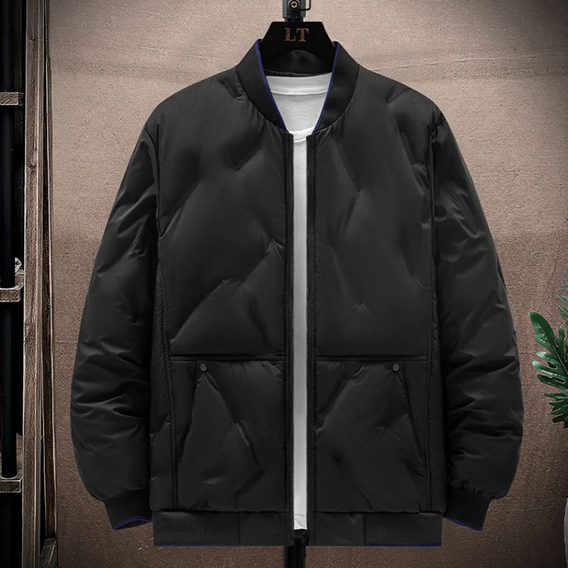 

Men's Winter Thickened Cotton Padded Jacket 2025 New Arrival Casual Stand Collar Warm Coat Thick Padded Jacket for Young Men