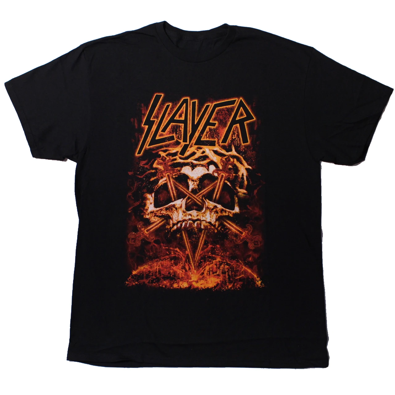 Magma Skull  Slayer Band T-Shirt Cotton Graphic Tee Men Women Summer Streetwear