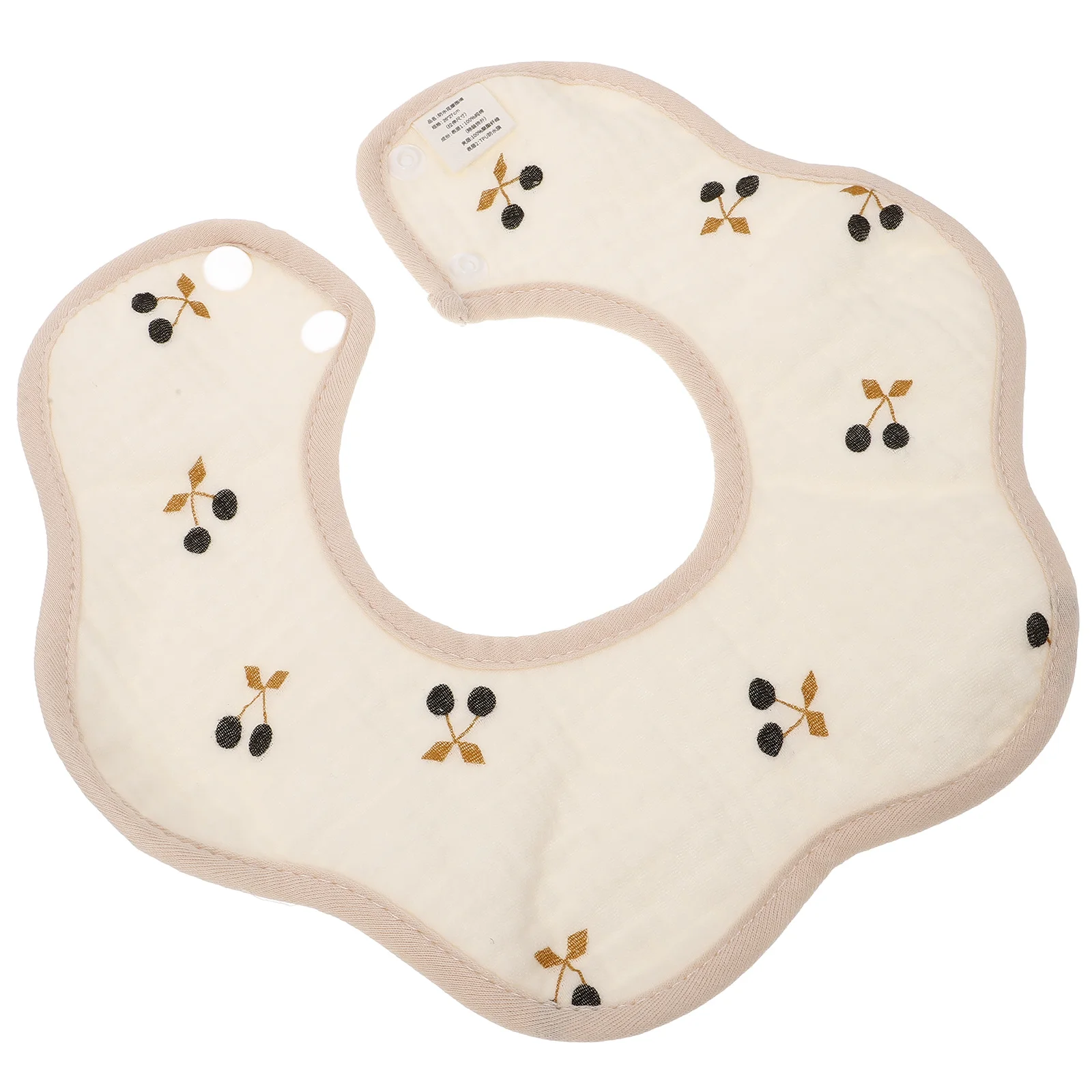 

Baby Bib Cotton Material Comfortable Suitable Size Reusable Feeding Bib Infant Newborn Soft Skin Friendly Bibs