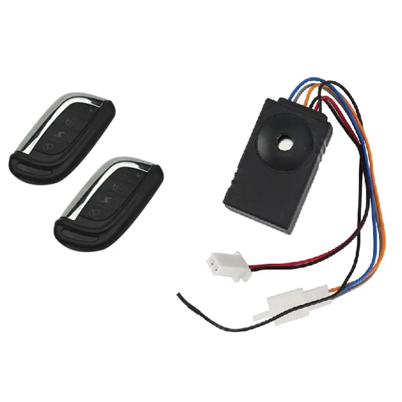 (ABHW) 36V-72V Universal Remote Control Electric Scooter Alarm Security System E-Bike Moped 110DB Smart Anti-Theft Alarm