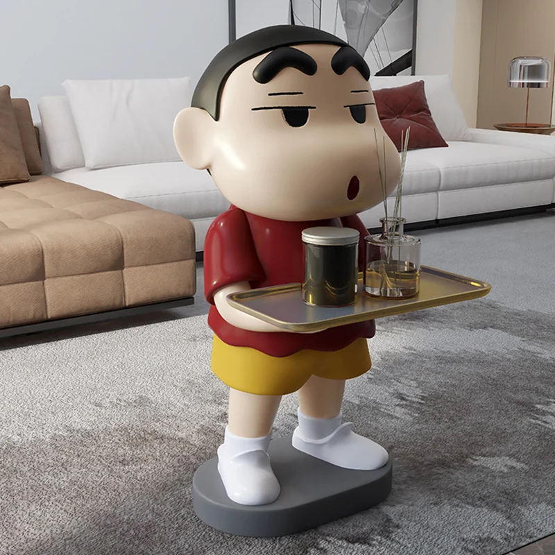 70cm crayon shin-chan anime figura série grande armário de tv sofá bandeja do chão para ser cama em movimento presente ornamentos decorativos