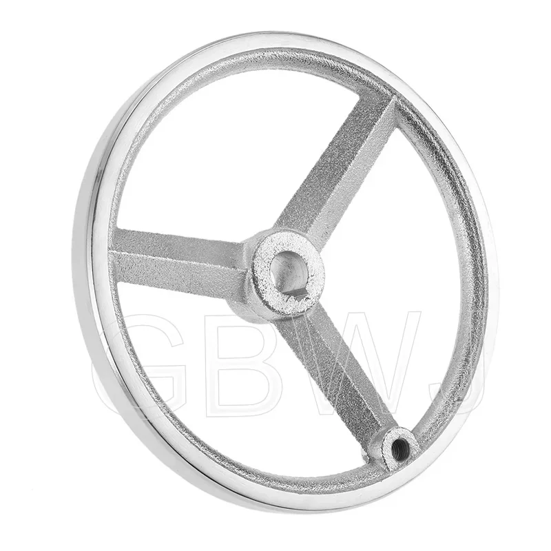 1 PC M3 M4 M8 4 Spoke Round Iron Hand Wheel 3/4/4.5/6/8 Inch for Lathe Milling Grinder Industrial Machine Tools 70mm-195mm Dia