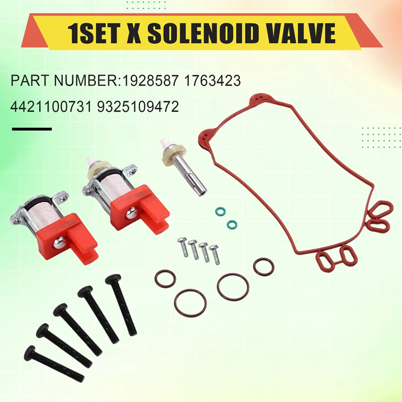 صمام الملف اللولبي لمجفف الهواء للشاحنة لـ SCANIA 1928587 1763423 4421100731 9325109472   مجموعات إصلاح الشاحنات صمام الملف اللولبي