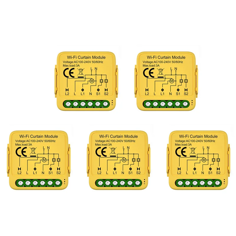 Moduł przełącznika kurtyn AS95-5X Tuya Smart WIFI, sterowany roletami, silnik do rolet, aplikacja Smart Life, kompatybilny z Alexa i Google.