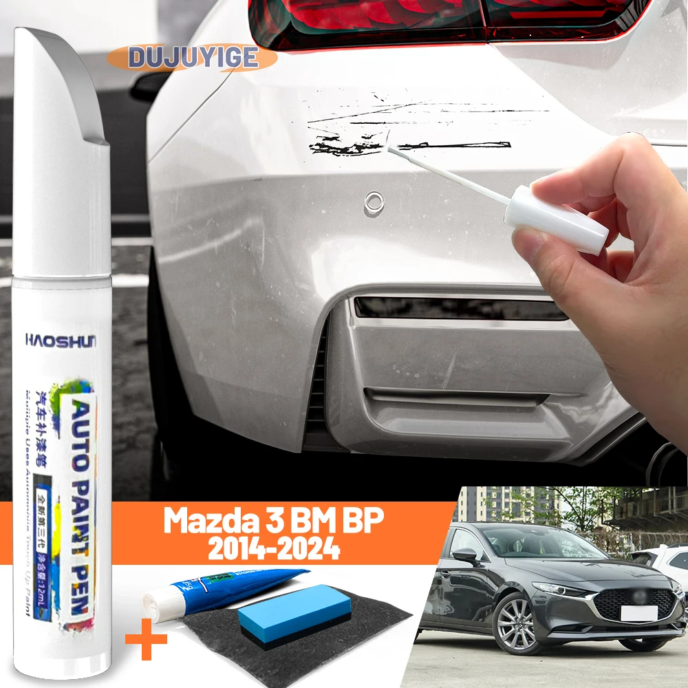 Car Paint Pen Paint Care Fixer Scratch Repair Wax Painting Scratch Remover For Mazda 3 BM BP 2014-2024 2019 2020 2021 2022 2023
