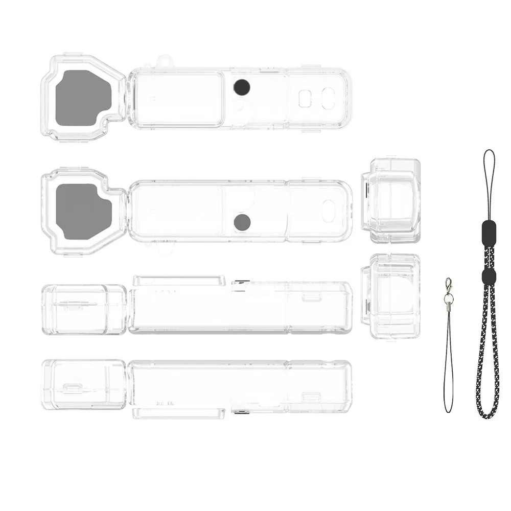 Clear Protective Case Full Coverage Quick-Open Gimbal Camera Protective Case Anti-Scratch Hard Shell for DJI Osmo Pocket 4