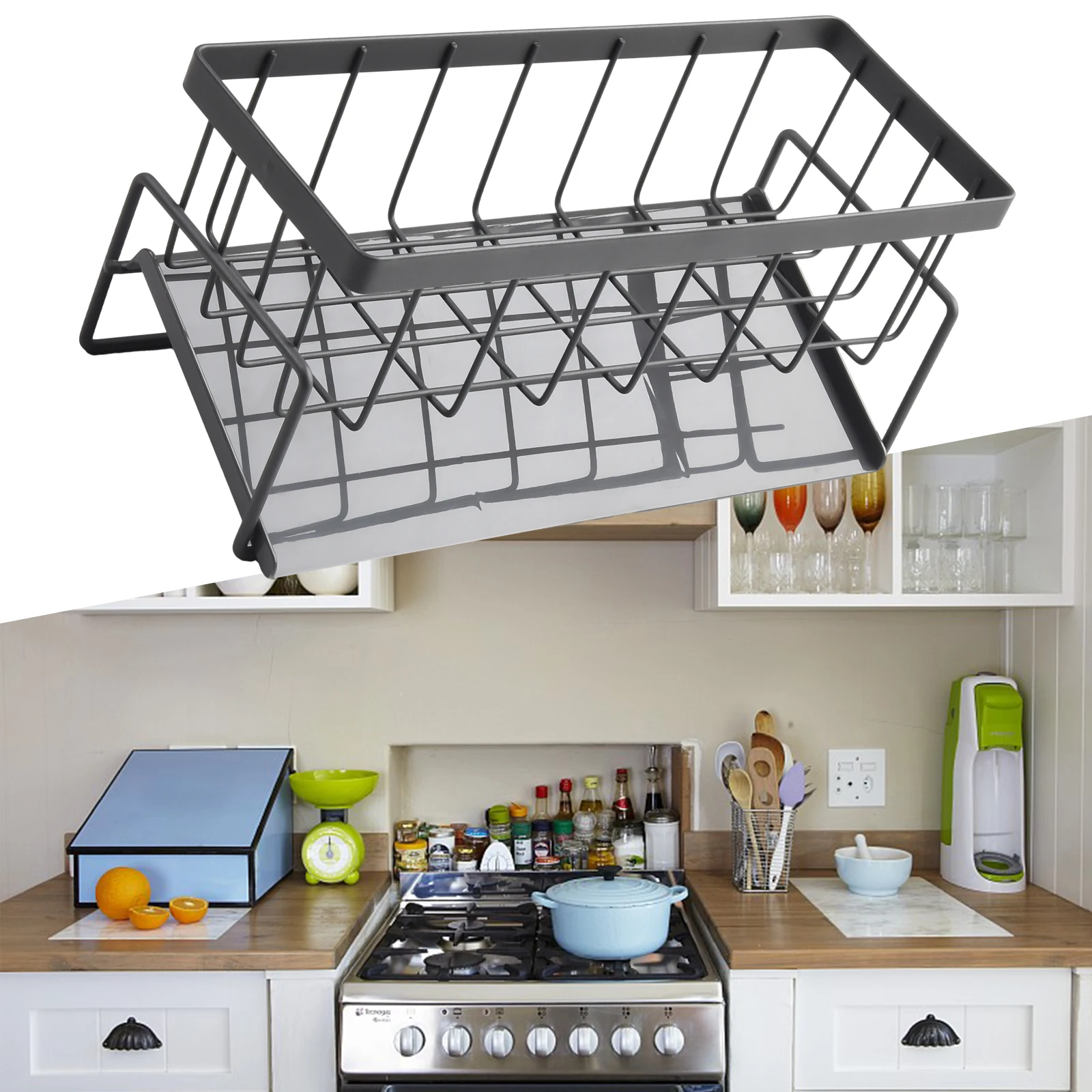 

Sponge Frame With Rod Holder Kitchen Storage Stainless Steel For Kitchen Organization Sponge Holder Organization