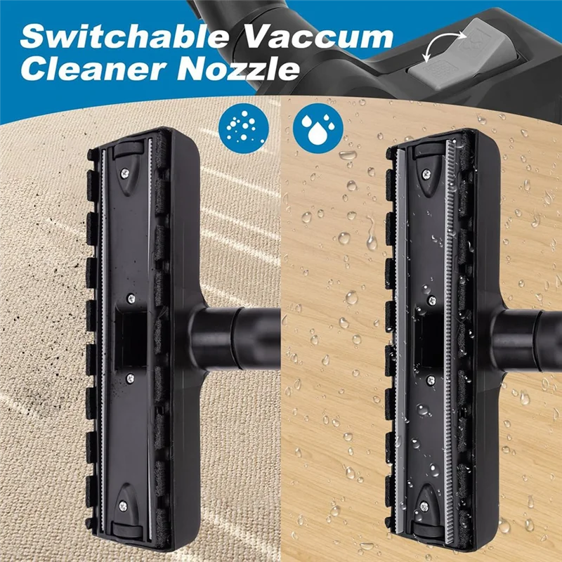 ABRG-boquilla Universal para aspiradora de 35Mm/32Mm, boquilla húmeda/seca conmutable con adaptador de conexión para Karcher, Thomas