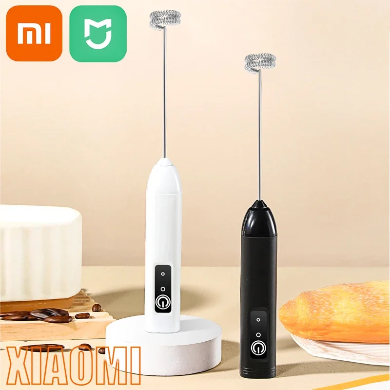 Xiaomi-espumador de leche eléctrico, batidor de huevos de mano, cafetera, licuadora eléctrica, Mini licuadora portátil, herramienta de cocina