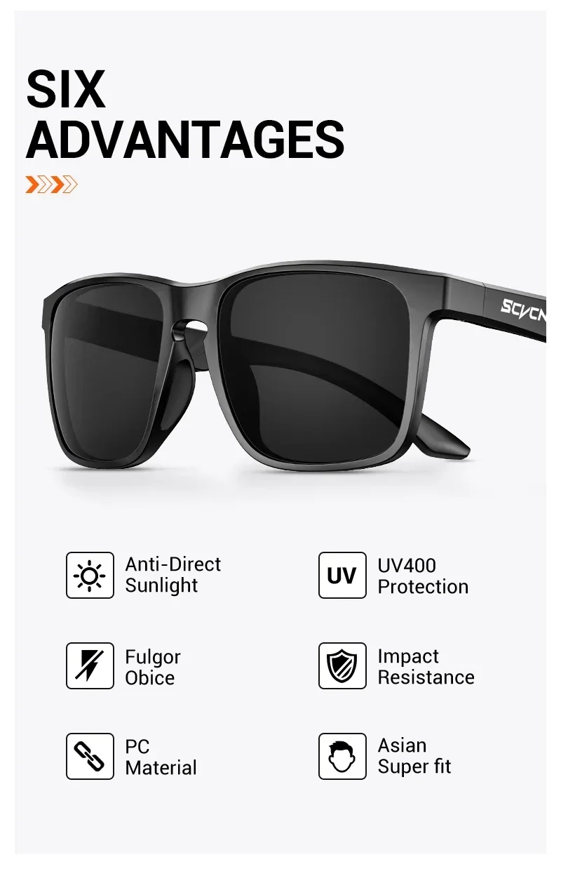 SVCN Heißer Polarisierte UV400 Sonnenbrille Männer Frauen Outdoor Sport Radfahren Fahren Mode Golf Reise Sonnenbrille Schutz Brille – Detail 2
