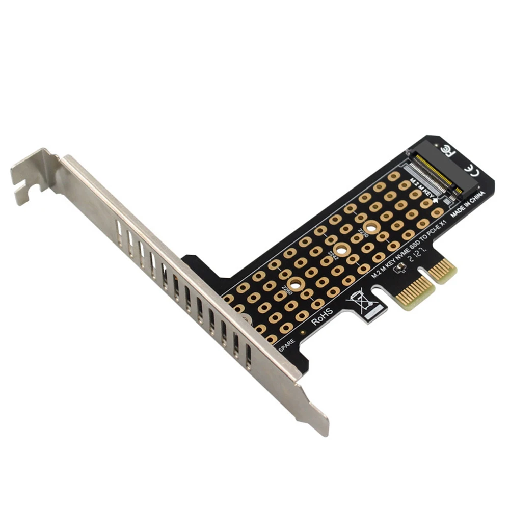 M.2 NVME To PCIe4.0 X1 Hard Disk Adapter Card 32Gbps Converter Card with Heat Sink for M Key M.2 NVME SSD 2230/2242/2260/2280