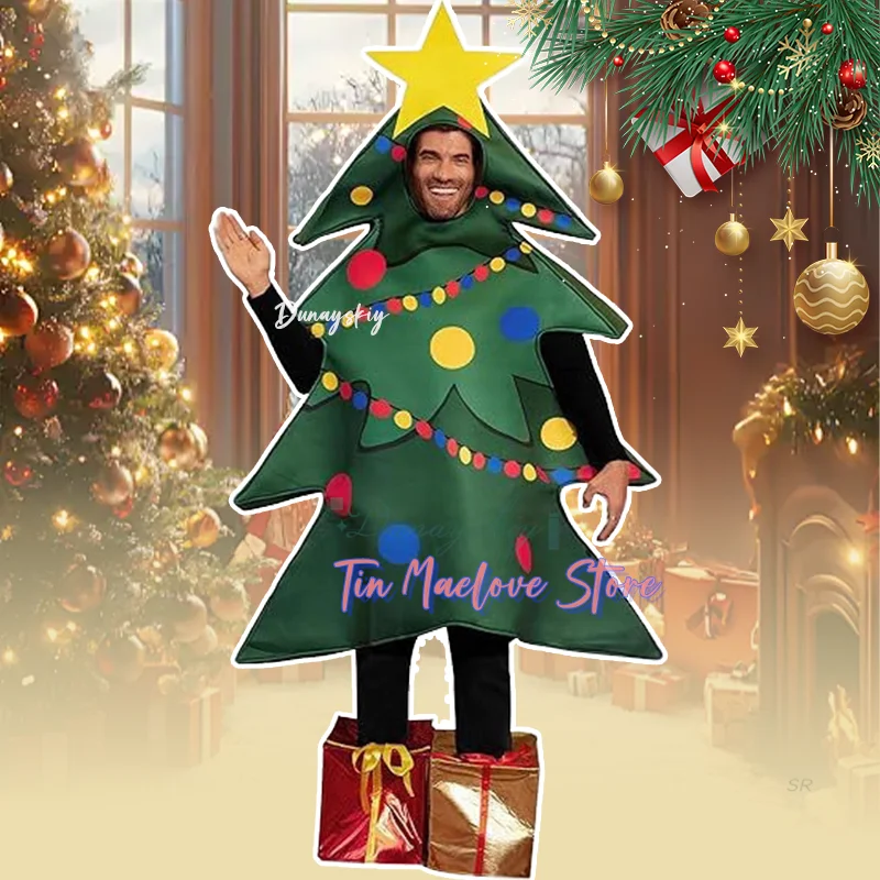 

Christmas Halloween Performance Costume Christmas Costume Prank Dress Up Funny Clothing Foot Cover Christmas Tree Cosplay