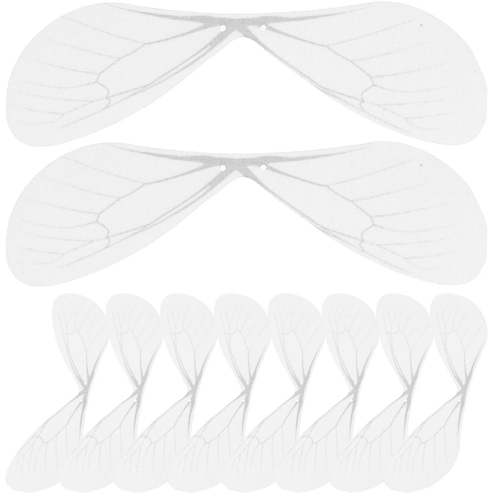 

50 Pcs White Dragonfly Wing Decor Artificial Earring Accessories Unique Design Material Handmade Supplies For Craft