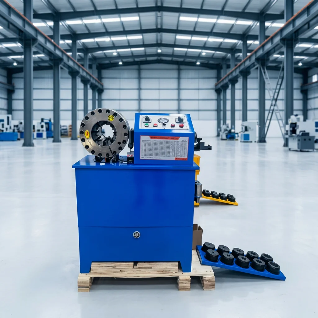 Factory Automatic 1/4-2 Inch Rubber Hose Production Machine Pump Motor High Efficiency Crimping Peeling Functions Integrated