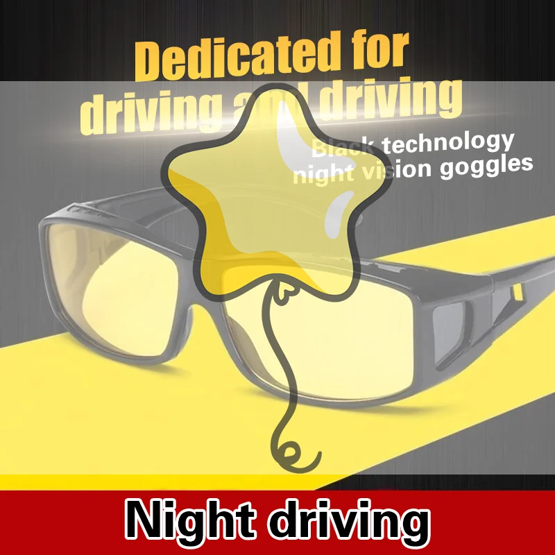 Night Vision Sunglasses Car Night Driving Glasses Driver Goggles Unisex Sun Glasses UV Protection Sunglasses Eyewear Gift