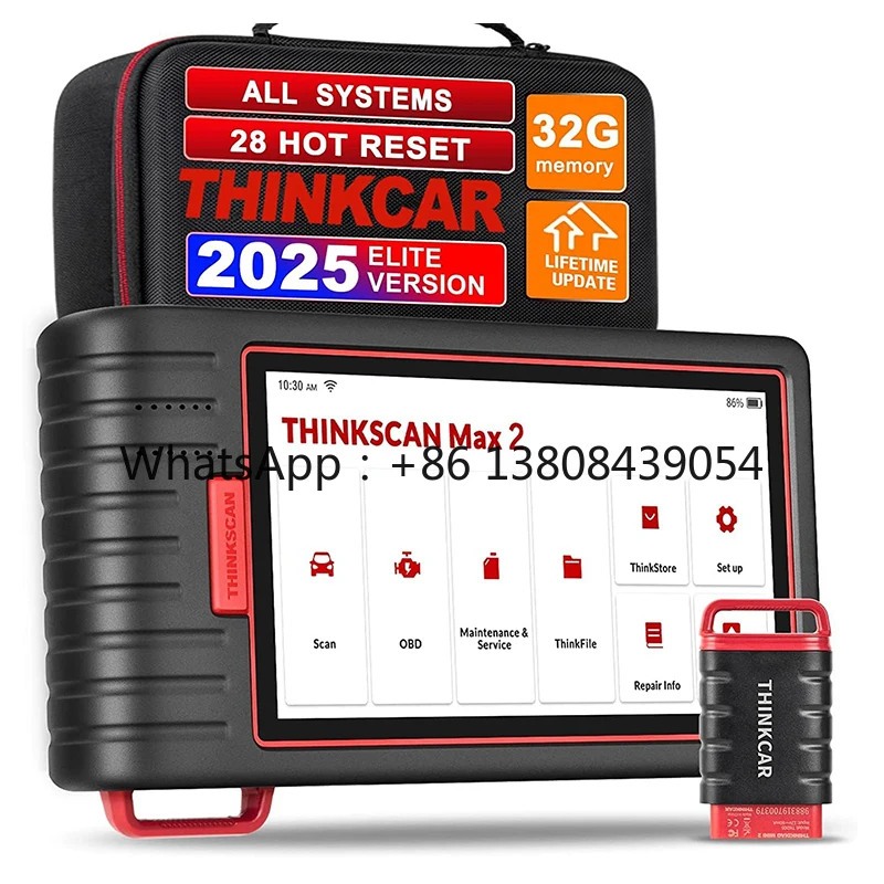 

Диагностический сканер Max2 Full System OBD для FCA CANFD с функцией считывания кодов OBD2 и 28 функциями сброса