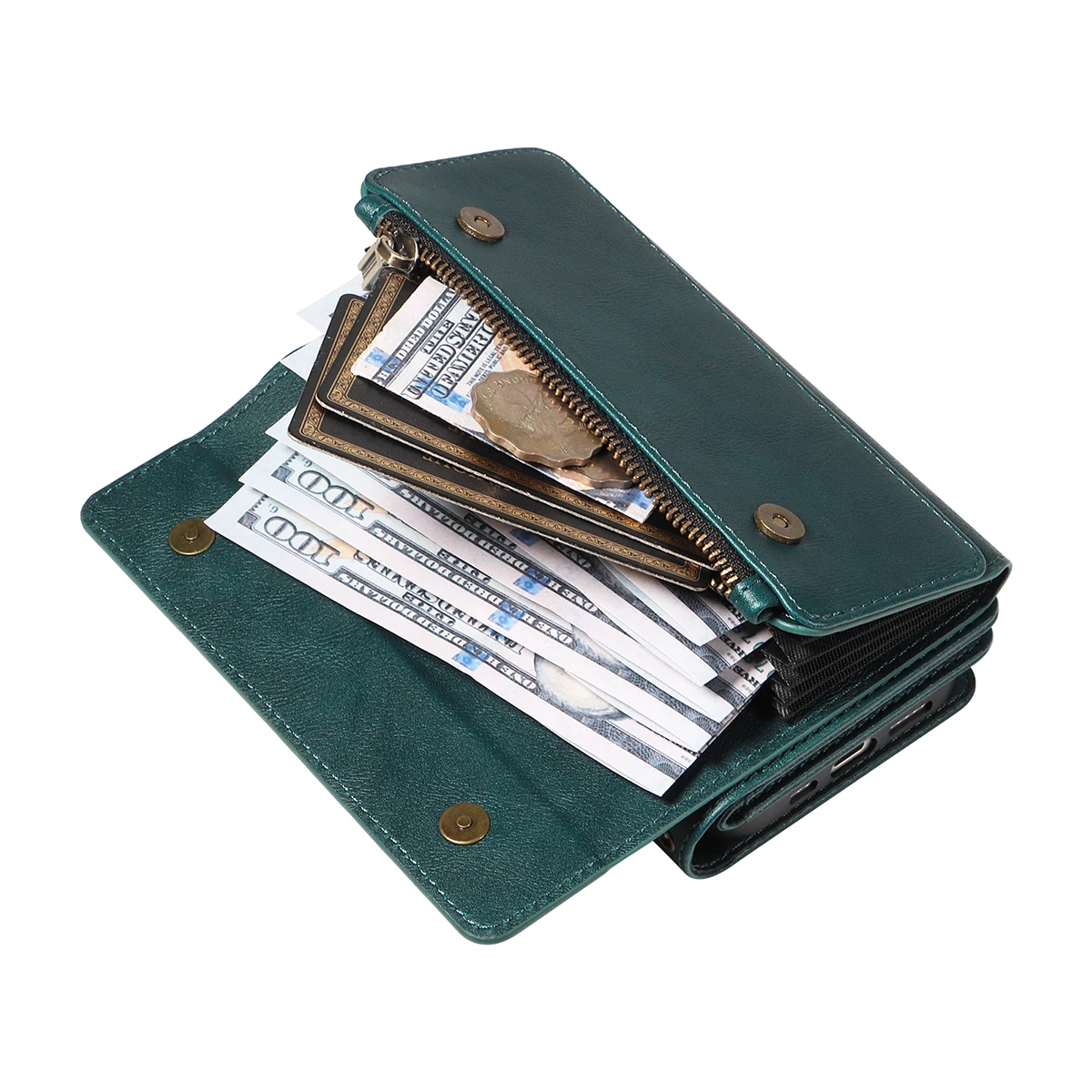 حافظة لهاتف سامسونج جالاكسي S 10 20 21 22 23 24 25 Plus Ultra FE 25 Edge حافظة هاتف فاخرة بسحاب لتخزين البطاقات والمال