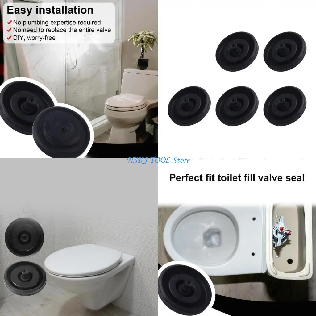 L8RC 5pcs Practical Toilet Fill Valves Seal Ensuring High Performances Daily Use