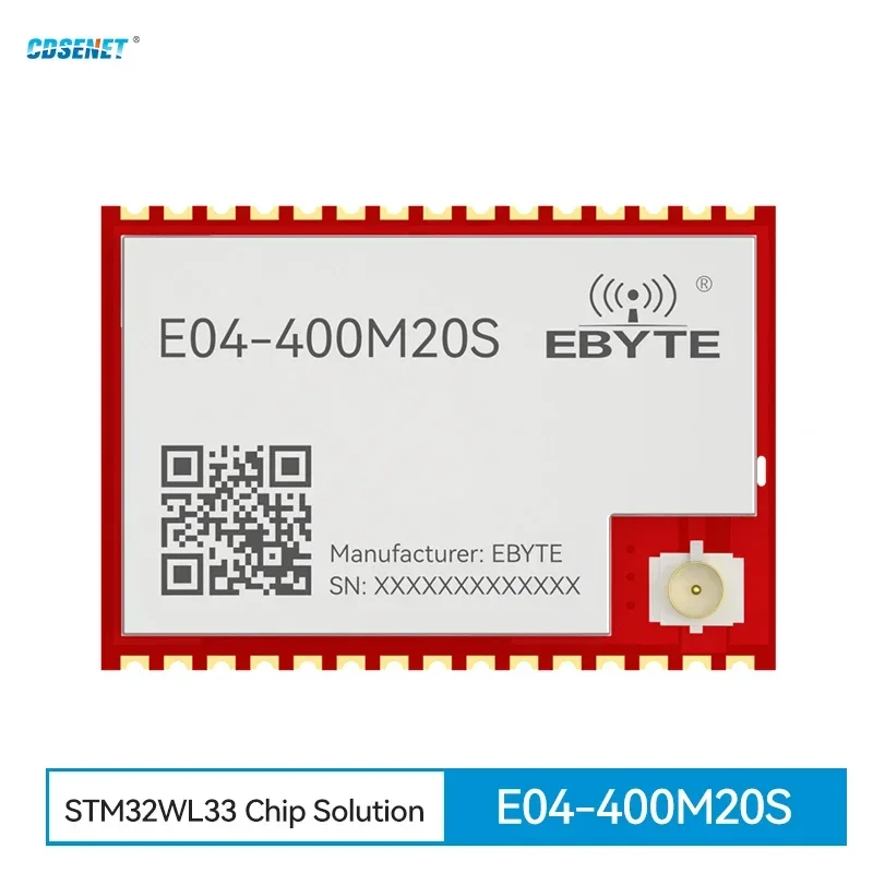 

433MHz STM32WL33 RF Transceiver CDSENT E04-400M20S SoC Low Power Consumption 3.5KM 20dBm Small Size SMD Wireless Module