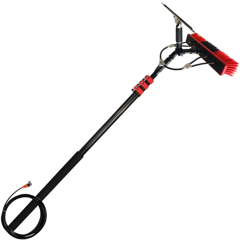 Multifunctional 7.2M Aluminum Telescopic Bar Machine Extension Rod Long Handle for Windows, Cars, Shower Glass Door Cleaning