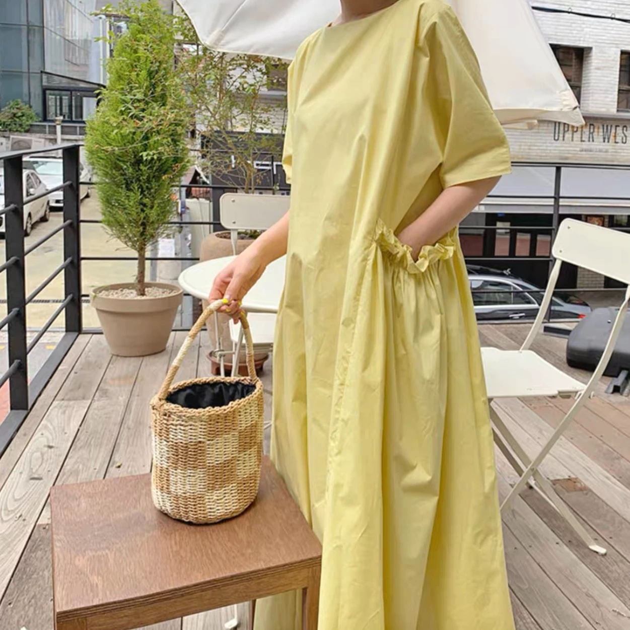 Yellow Summer Clothing - Nuovo Abito Estivo Taglia Grande, Ampio