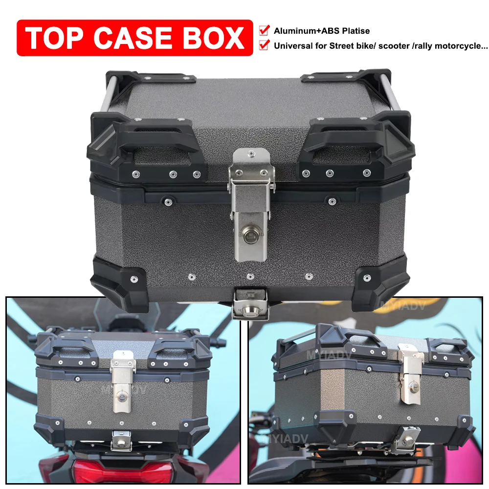 

25L Motorcycle Aluminum Top Case For BMW R1250GS F850GS For TRK702X For Honda XADV750 For VOGE Rear Luggage Box Frosted Suitcase