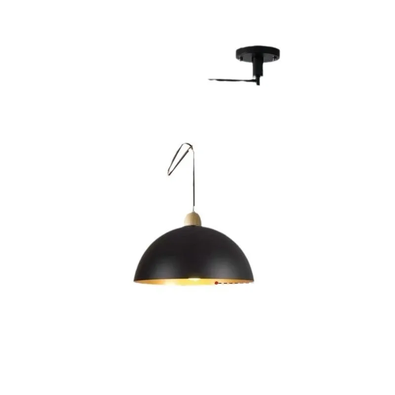 Portable Restaurant Wood Chandelier Modern Bauhaus Rocker Arm Telescopic Dining Table Kitchen Japanese Bedside Led Pendent Light